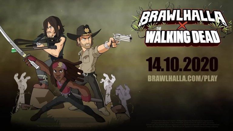Michonne, Rick Grimes y Daryl Dixon de The Walking Dead se unen a Brawlhalla® como Crossovers Épicos el 14 de octubre